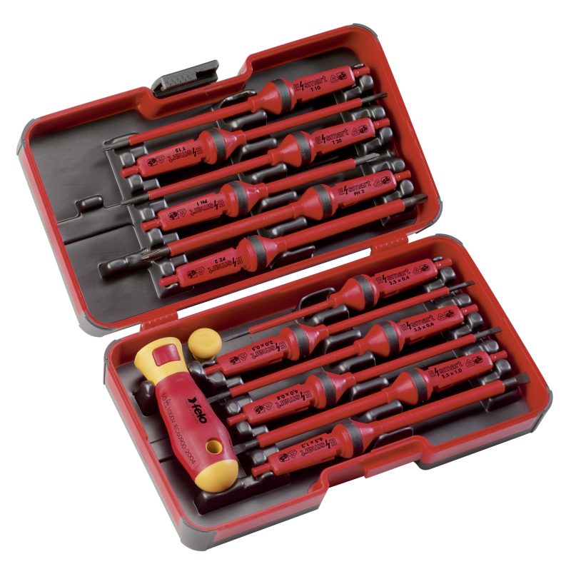 Jogo de Hastes Intercambiáveis FELO E-smart VDE 14 peças XL-Strongbox - Made in Germany