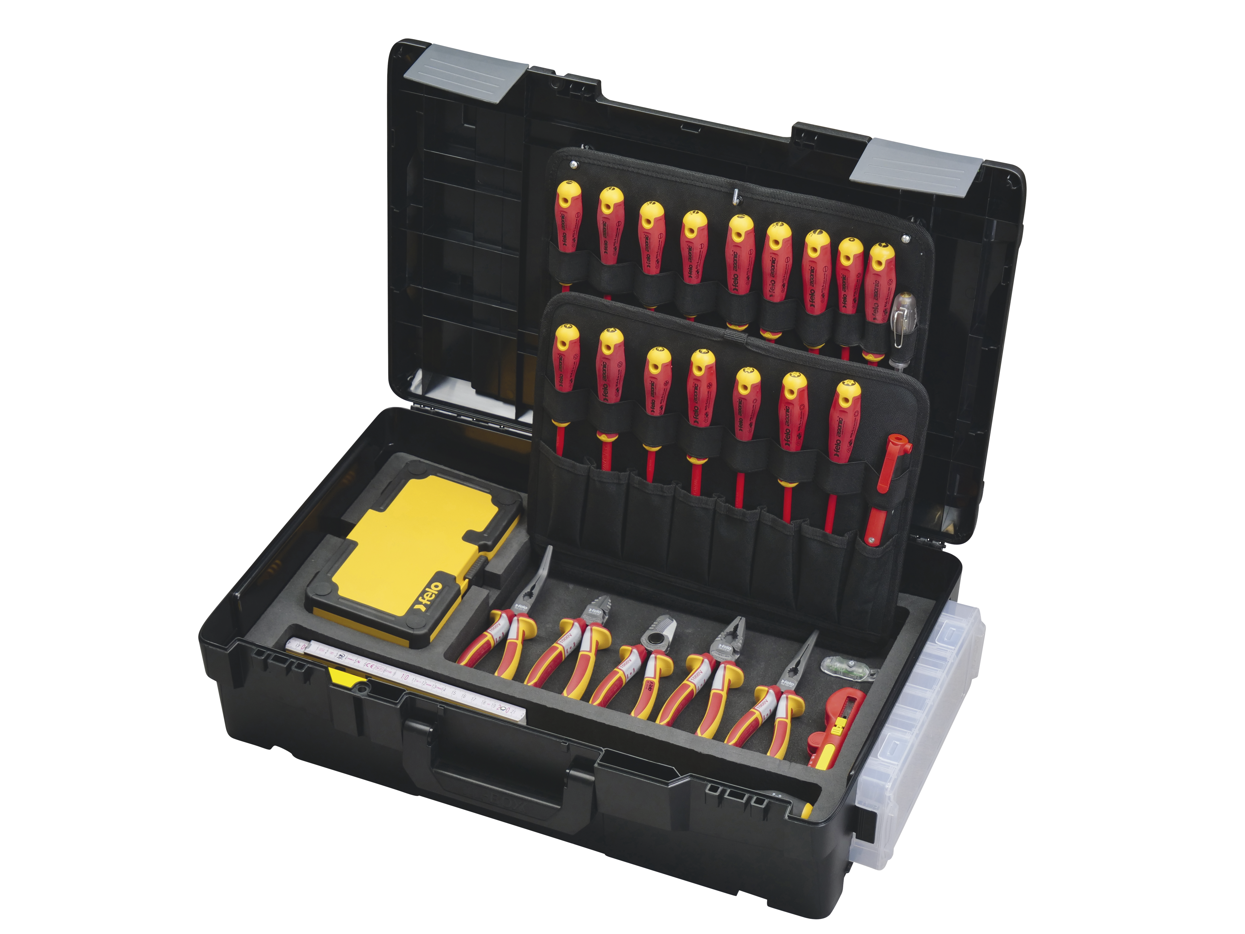 Maleta de Ferramentas VDE FELO ERGONIC E-slim 78 peças XL-Boxx - Made in Germany
