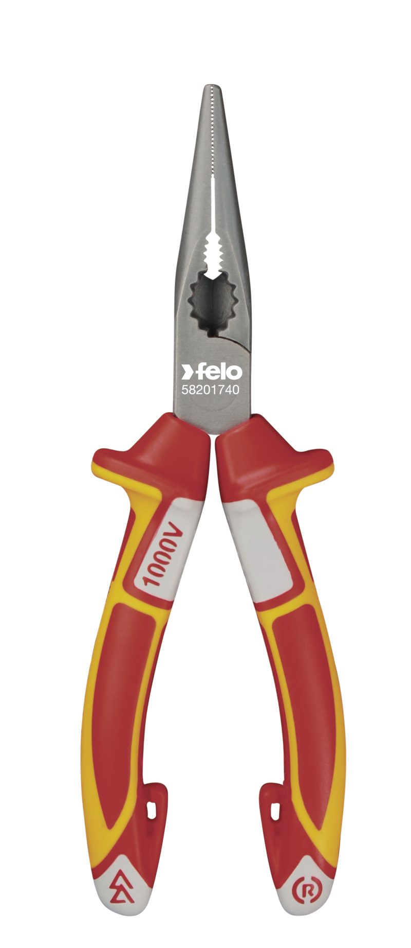 Alicate de Bico Isolado FELO VDE 3C 170 mm - Made in Germany