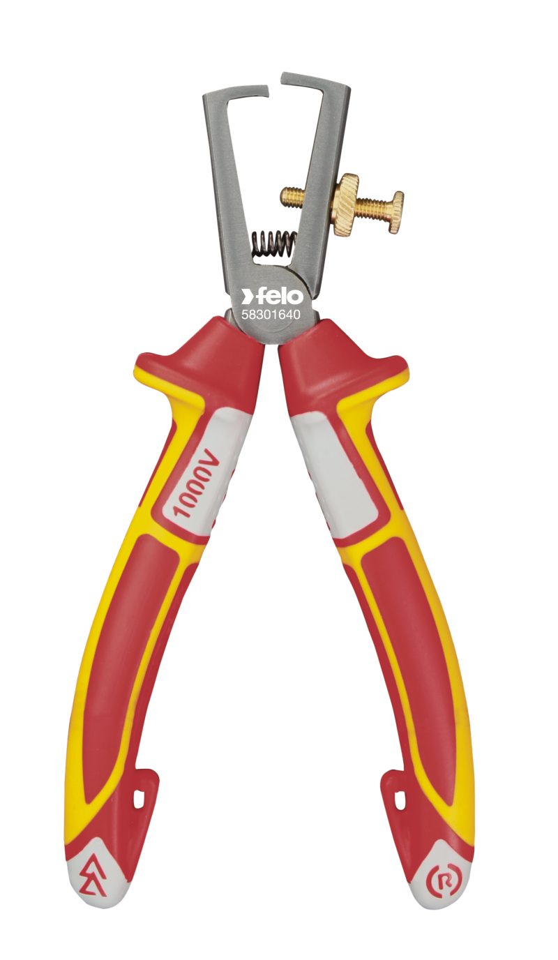Alicate Decapador Isolado FELO VDE 3C 160 mm - Made in Germany