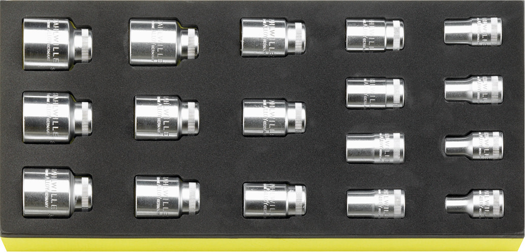 Jogo de Soquetes STAHLWILLE TCS 50a/17 1/2 17 peças Made in Germany