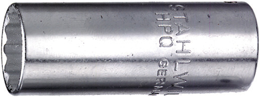 Soquete Longo Estriado STAHLWILLE 40aDL Medida 7/16" Encaixe 1/4" Made in Germany
