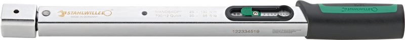 Torquímetro Mecânico STAHLWILLE MANOSKOP 730/12 QUICK 25-130 N·m - Made in Germany