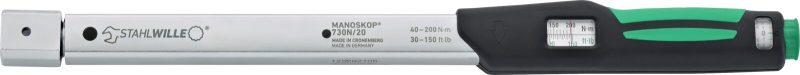 Torquímetro Mecânico STAHLWILLE MANOSKOP 730Na/40 60-300 ft·lb / 800-3600 in·lb - Made in Germany