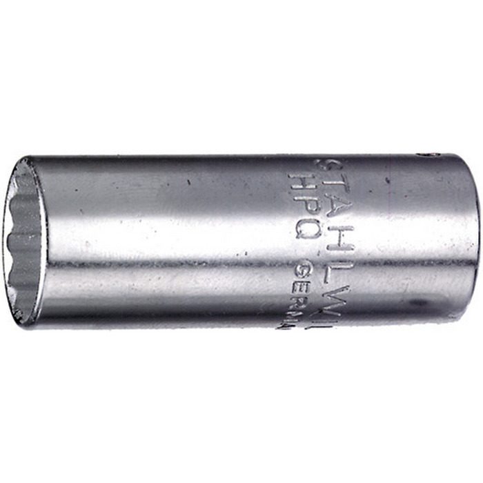 Soquete Longo Estriado STAHLWILLE 40aDL (Imperial) Encaixe 1/4" Made in Germany
