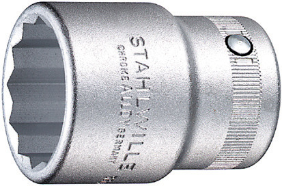 Soquete Estriado STAHLWILLE 55a 3/4" Encaixe 3/4" AS-Drive HPQ - Made in Germany
